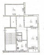 3-комнатная квартира (77м2) на продажу по адресу Приозерск г., Гагарина ул., 16— фото 17 из 19