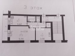 2-комнатная квартира (45м2) на продажу по адресу Коммунары пос., Центральная ул., 6— фото 23 из 24