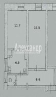 2-комнатная квартира (45м2) на продажу по адресу Зеленогорск г., Решетниково тер., 4— фото 20 из 21