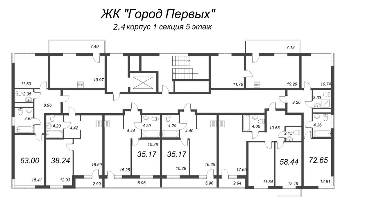 2-комнатная квартира (35м2) на продажу по адресу Покровская Дорога ул.— фото 2 из 4