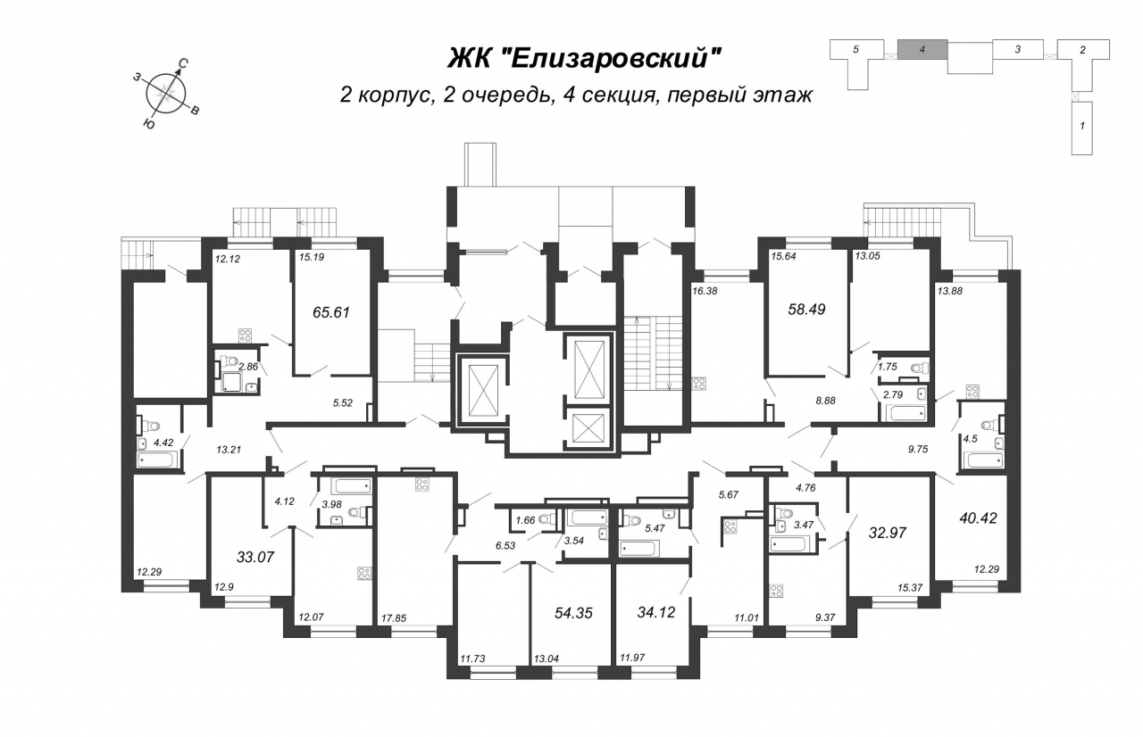 1-комнатная квартира (34м2) на продажу по адресу Невзоровой ул.— фото 2 из 4