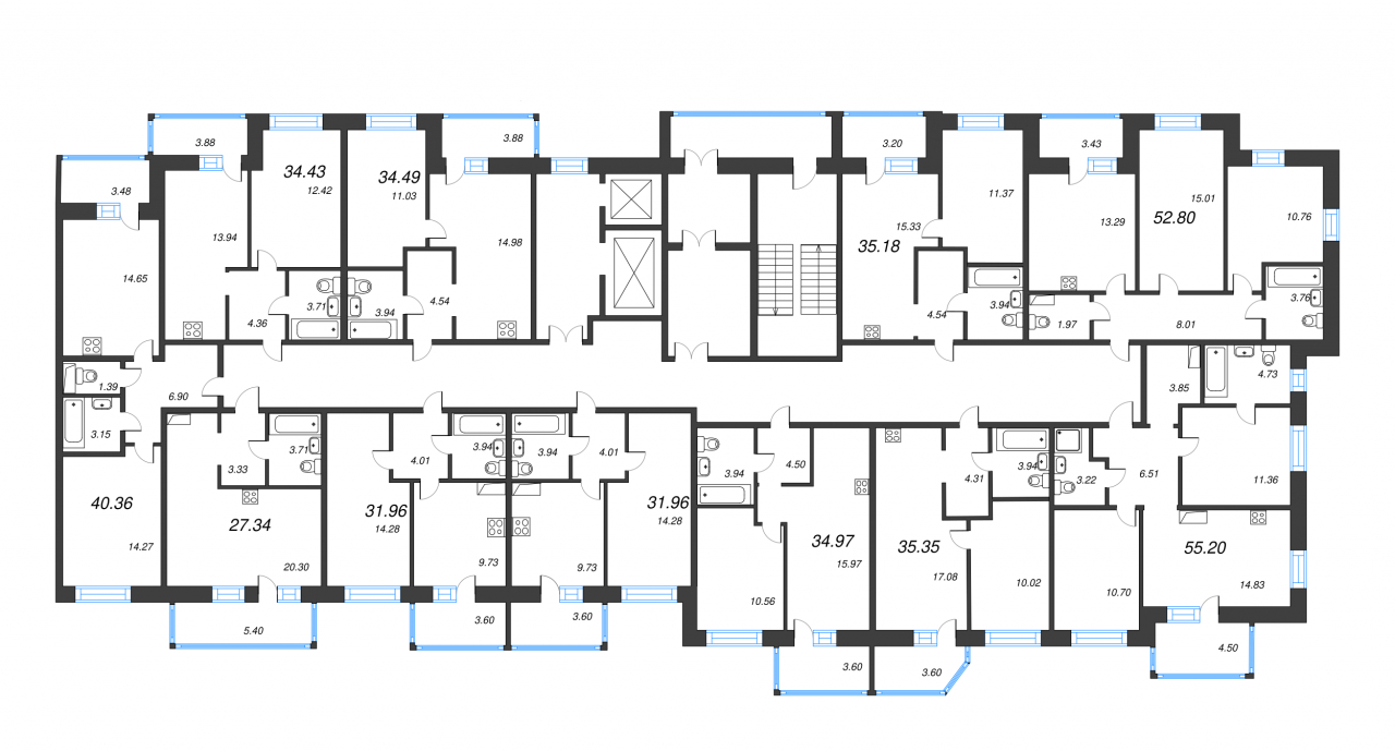 2-комнатная квартира (35м2) на продажу по адресу Шоссе в Лаврики ул.— фото 2 из 6