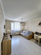 1-комнатная квартира (43м2) на продажу по адресу Мурино г., Петровский бул., 2— фото 5 из 24