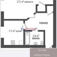 1-комнатная квартира (32м2) на продажу по адресу Малый В.О. пр., 67— фото 2 из 9
