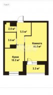 1-комнатная квартира (38м2) на продажу по адресу Парголово пос., Заречная ул., 10— фото 20 из 21