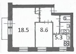 2-комнатная квартира (41м2) на продажу по адресу Грибалевой ул., 8— фото 7 из 8