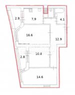 3-комнатная квартира (69м2) на продажу по адресу Пловдивская ул., 1/10— фото 2 из 14