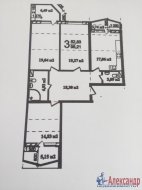3-комнатная квартира (98м2) на продажу по адресу Большеохтинский просп., 15— фото 2 из 18