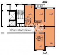 4-комнатная квартира (93м2) на продажу по адресу Даниила Хармса ул., 4— фото 8 из 10