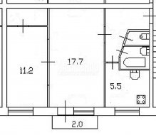 2-комнатная квартира (45м2) на продажу по адресу Космонавтов просп., 19— фото 10 из 11