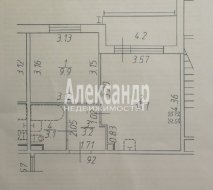 1-комнатная квартира (31м2) на продажу по адресу Пулковское шос., 73— фото 18 из 25