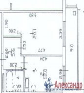 1-комнатная квартира (41м2) на продажу по адресу Шушары пос., Московское шос., 246— фото 17 из 18