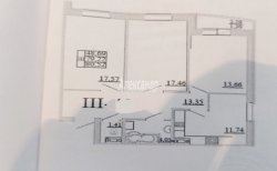 3-комнатная квартира (79м2) на продажу по адресу Никольское г., Советский просп., 138— фото 13 из 14