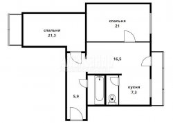 3-комнатная квартира (74м2) на продажу по адресу Партизана Германа ул., 6— фото 15 из 16