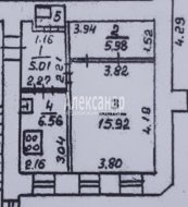 1-комнатная квартира (35м2) на продажу по адресу Астраханская ул., 19— фото 21 из 22