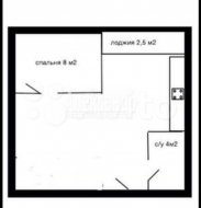1-комнатная квартира (28м2) на продажу по адресу Мурино г., Воронцовский бул., 21— фото 9 из 11