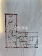 2-комнатная квартира (46м2) на продажу по адресу 2 Рабфаковский пер., 15— фото 15 из 16