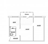 2-комнатная квартира (45м2) на продажу по адресу Науки просп., 13— фото 10 из 11