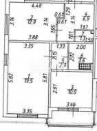 2-комнатная квартира (57м2) на продажу по адресу Муринская дор., 55— фото 16 из 20