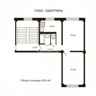 2-комнатная квартира (46м2) на продажу по адресу Народная ул., 61— фото 13 из 16