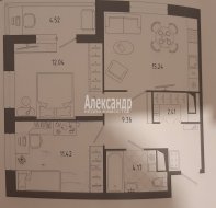 2-комнатная квартира (55м2) на продажу по адресу Бокситогорская ул., 27— фото 12 из 13