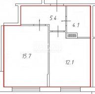 1-комнатная квартира (37м2) на продажу по адресу Юнтоловский просп., 51— фото 9 из 10