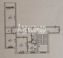 3-комнатная квартира (73м2) на продажу по адресу Бугры пос., Школьная ул., 3— фото 16 из 17