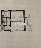 3-комнатная квартира (64м2) на продажу по адресу Партизана Германа ул., 10— фото 17 из 18