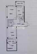 2-комнатная квартира (71м2) на продажу по адресу Сестрорецк г., Воскова ул., 12— фото 21 из 22