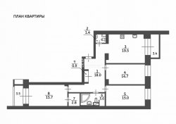 3-комнатная квартира (94м2) на продажу по адресу Коломяжский просп., 15— фото 13 из 14