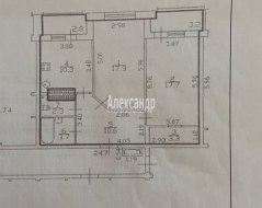 2-комнатная квартира (68м2) на продажу по адресу Лыжный пер., 4— фото 19 из 24