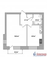 1-комнатная квартира (32м2) на продажу по адресу Генерала Симоняка ул., 17— фото 25 из 26