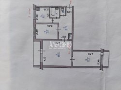 3-комнатная квартира (57м2) на продажу по адресу Светогорск г., Спортивная ул., 4— фото 26 из 27