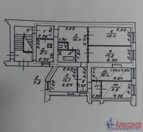 2 комнаты в 5-комнатной квартире (111м2) на продажу по адресу Союза Печатников ул., 26— фото 12 из 13