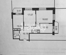 3-комнатная квартира (81м2) на продажу по адресу Маршала Блюхера просп., 7— фото 13 из 14