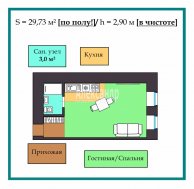 Студия (30м2) на продажу — фото 2 из 26