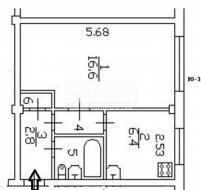 1-комнатная квартира (31м2) на продажу по адресу Руставели ул., 28— фото 2 из 16