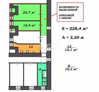 2 комнаты в 9-комнатной квартире (228м2) на продажу по адресу Кронверкская ул., 29/37— фото 2 из 16