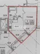 1-комнатная квартира (39м2) на продажу по адресу Мурино г., Привокзальная пл., 5— фото 13 из 16