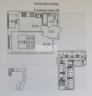1-комнатная квартира (32м2) на продажу по адресу Русановская ул., 18— фото 13 из 18