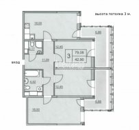 3-комнатная квартира (80м2) на продажу по адресу Республиканская ул., 35— фото 7 из 13