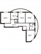 4-комнатная квартира (114м2) на продажу по адресу Нахимова ул., 3— фото 31 из 32