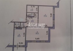 2-комнатная квартира (75м2) на продажу по адресу Выборг г., Травяная ул., 13— фото 32 из 33