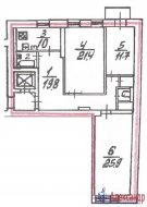 3-комнатная квартира (93м2) на продажу по адресу Кронверкский просп., 27— фото 2 из 17
