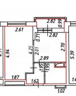 1-комнатная квартира (26м2) на продажу по адресу Мурино г., Воронцовский бул., 21— фото 6 из 10