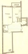 2-комнатная квартира (63м2) на продажу по адресу Шушары пос., Новгородский просп., 10— фото 13 из 14