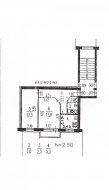 2-комнатная квартира (44м2) на продажу по адресу Кубинская ул., 52— фото 18 из 20