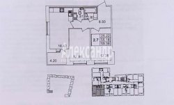 2-комнатная квартира (54м2) на продажу по адресу Пискарёвский просп., 25— фото 8 из 9