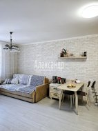 1-комнатная квартира (43м2) на продажу по адресу Мурино г., Петровский бул., 2— фото 6 из 24