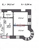2 комнаты в 7-комнатной квартире (135м2) на продажу по адресу Малый П.С. просп., 26-28— фото 2 из 12